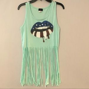 Rue21 Fringe Hip Tank Top